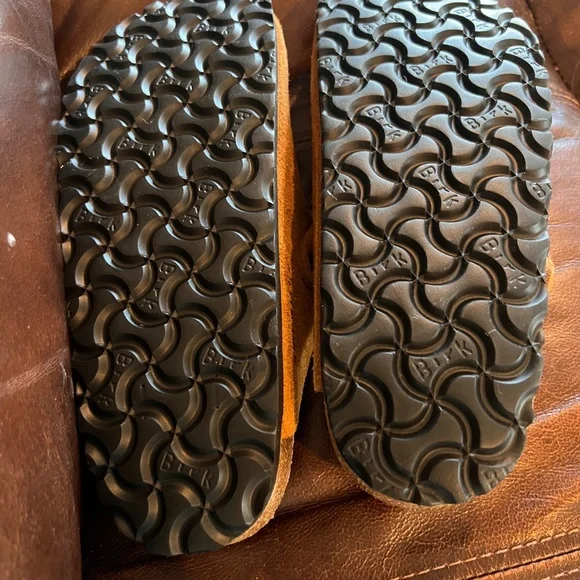 🆕 Birkenstock “Boston” Dark Rust  Suede Mules size 39/8 - Picture 5 of 8